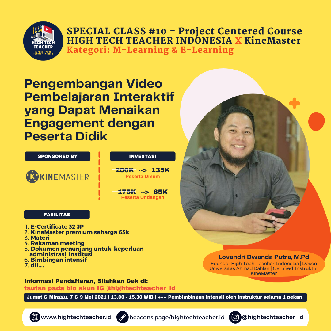 Special Class High Tech Teacher Indonesia - Pengembangan Video Pembelajaran